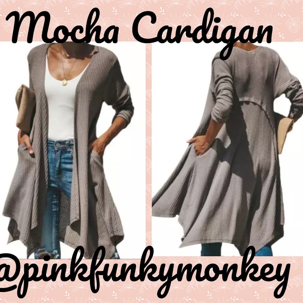 New Boutique Mocha Lightweight Cardigan